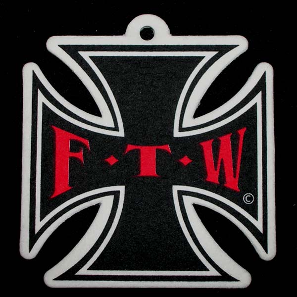 FTW Maltese Cross Air Freshener - Click Image to Close
